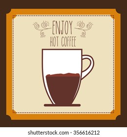 delicious coffee design, vector illustration eps10 graphic 