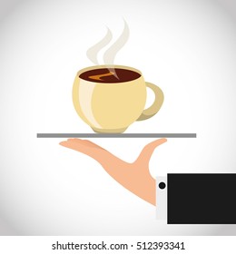 delicious coffee drink icon vector illustration design