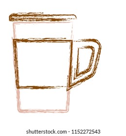 delicious coffee drink in plastic container
