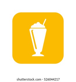 delicious coffee glass icon vector illustration design