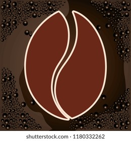 delicious coffee grains poster