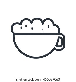 delicious coffee  isolated icon design, vector illustration  graphic 