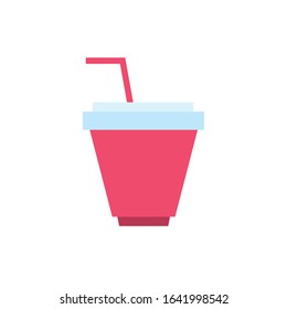 delicious coffee in plastic container icon vector illustration design