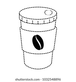 delicious coffee in plastic cup