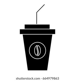 delicious coffee in plastic cup