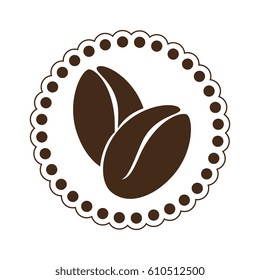 delicious coffee seeds icon