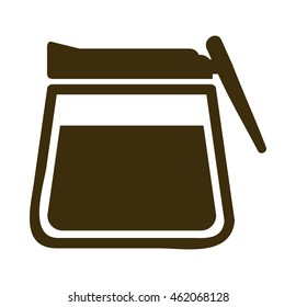 delicious coffee silhouette icon vector illustration design