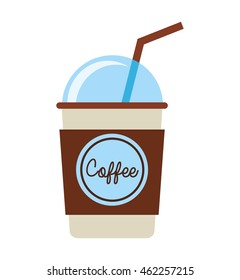 delicious coffee silhouette icon vector illustration design