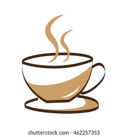 delicious coffee silhouette icon vector illustration design