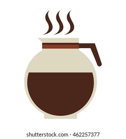 delicious coffee silhouette icon vector illustration design