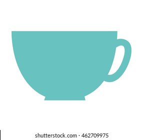 delicious coffee silhouette icon vector illustration design