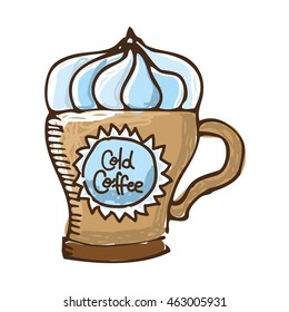 delicious coffee silhouette icon vector illustration design
