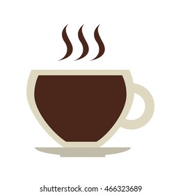 delicious coffee silhouette icon vector illustration design
