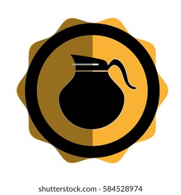 delicious coffee teapot icon