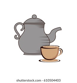 delicious coffee teapot icon