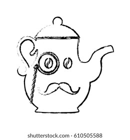 delicious coffee teapot icon