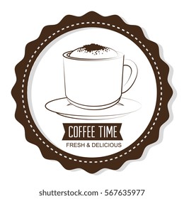 delicious coffee time poster