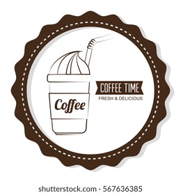 delicious coffee time poster