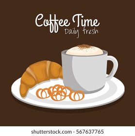 delicious coffee time poster
