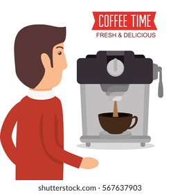 delicious coffee time poster