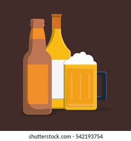 delicious cold beer icon vector illustration graphic design