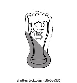 Delicious and cold beer icon vector illustration graphic design