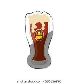 Delicious and cold beer icon vector illustration graphic design