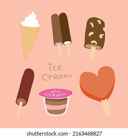 Leckeres und kaltes Eis