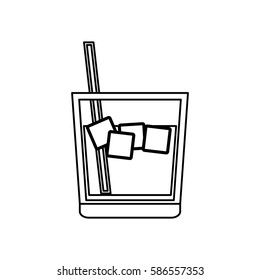 Delicious and cold juice icon vector illustration graphic design