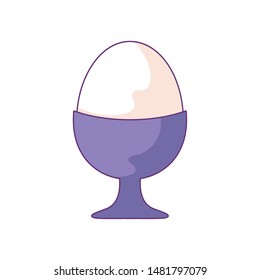 delicious cooked egg isolated icon