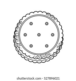 delicious cookie Cartoon icon vector illustration graphic design