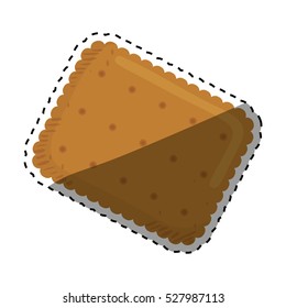 delicious cookie Cartoon icon vector illustration graphic design