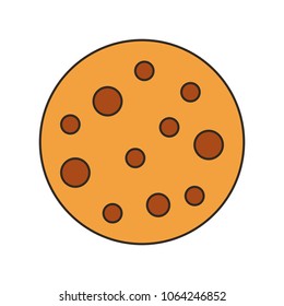 delicious cookie dessert icon