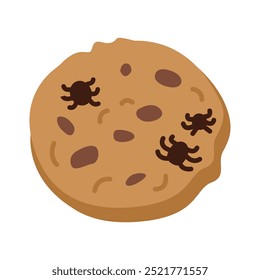 Delicious cookie spider on Halloween