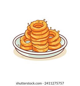 delicious cookies chips biscuit ,snack on a plate  isolated design on white background