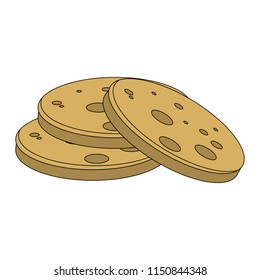 Delicious cookies isolated