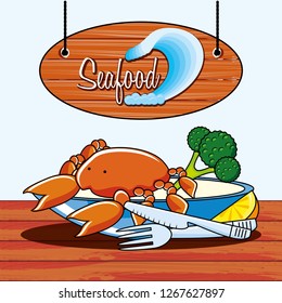 delicious crab sea food