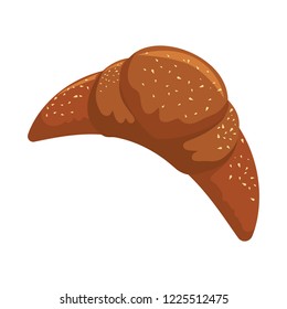 delicious croissant bread icon