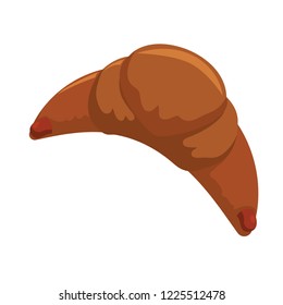 delicious croissant bread icon