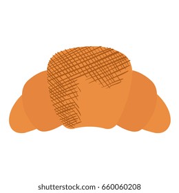 delicious croissant bread icon