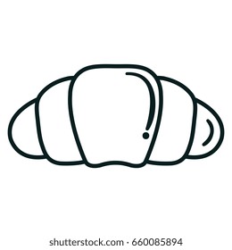 delicious croissant bread icon
