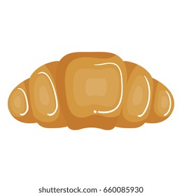 delicious croissant bread icon