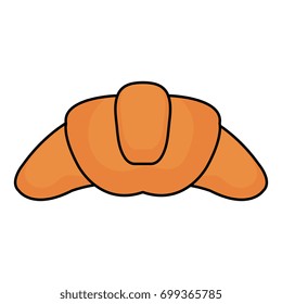delicious croissant bread icon