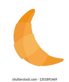 delicious croissant bread isolated icon