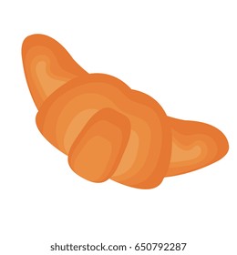 delicious croissant isolated icon