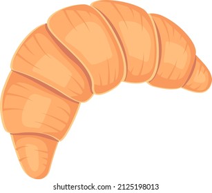 Delicious croissant vector illustration isolated on white background