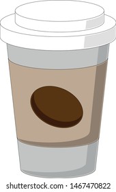 delicious cup of coffee as a clipart vector