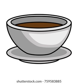 delicious cup coffee icon