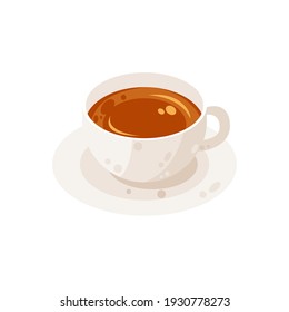 Delicious cup of tea vector illustration, cup of tea flat icon