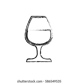 Delicious cup of wine icon vector illustration graphic design
